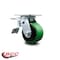 Service Caster 4 Inch Green Poly on Cast Iron Caster with Roller Bearing and Total Lock Brake SCC-TTL30S420-PUR-GB - alternate 2